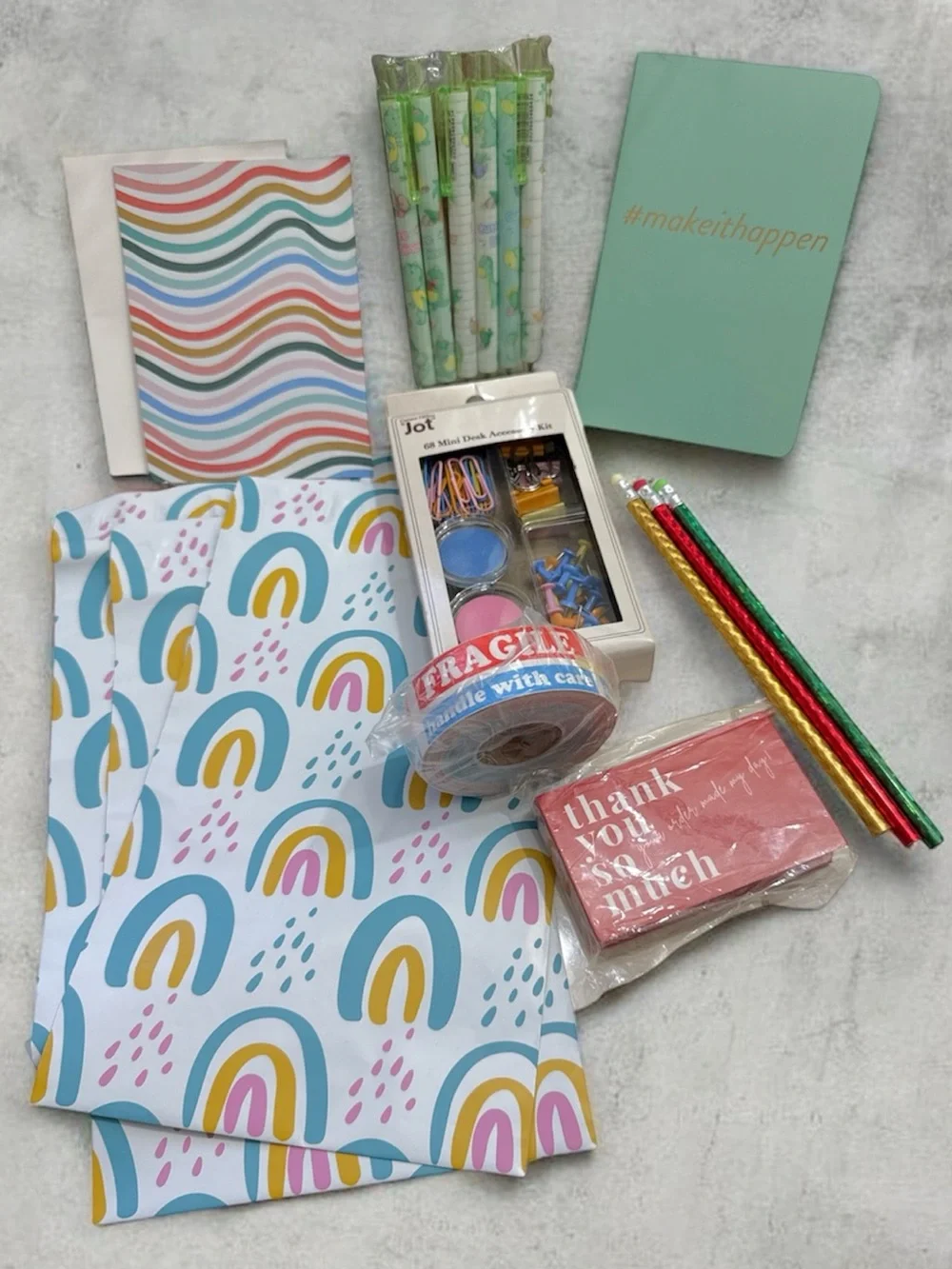 Small Business Shipping Supplies & Stationary Set Bundle